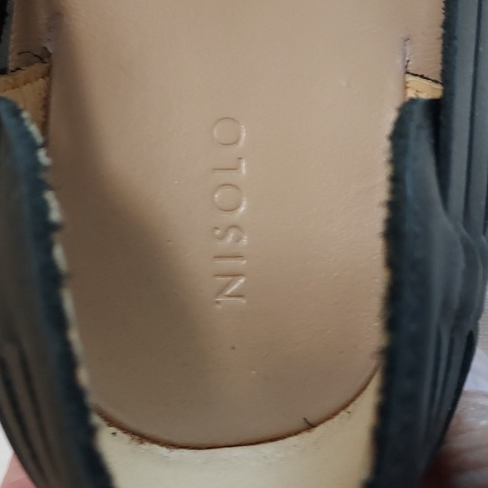 Nisolo Black Woven Leather Huarache Sandals - Picture 13 of 14